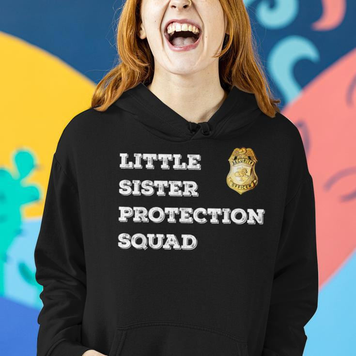 Security Little Sister Protection Squad Boys Girls Women Hoodie Gifts for Her