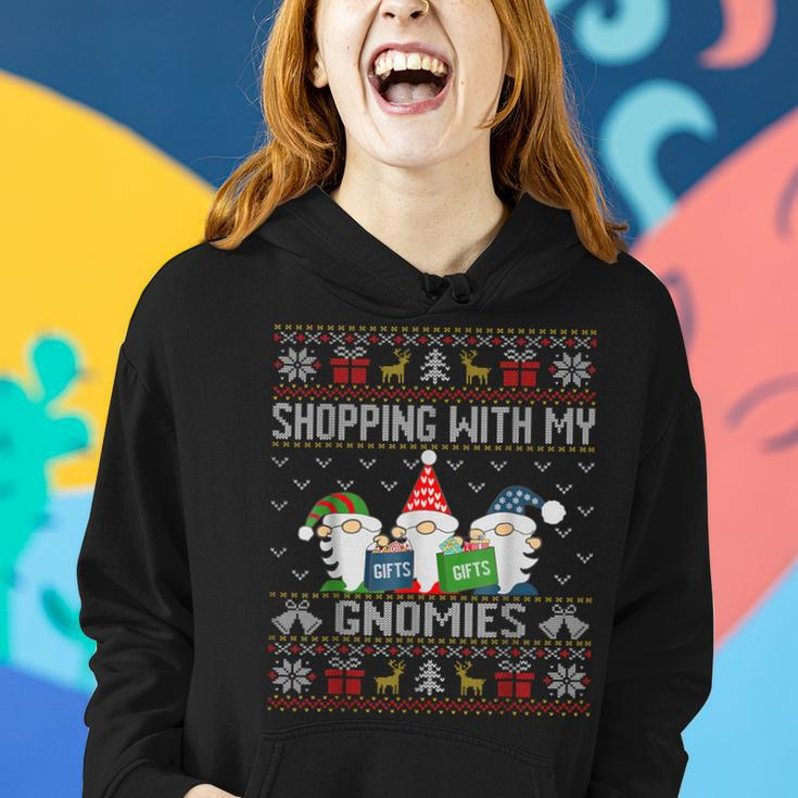 Shopping With My Gnomies Ugly Christmas Sweater Women Hoodie Gifts for Her
