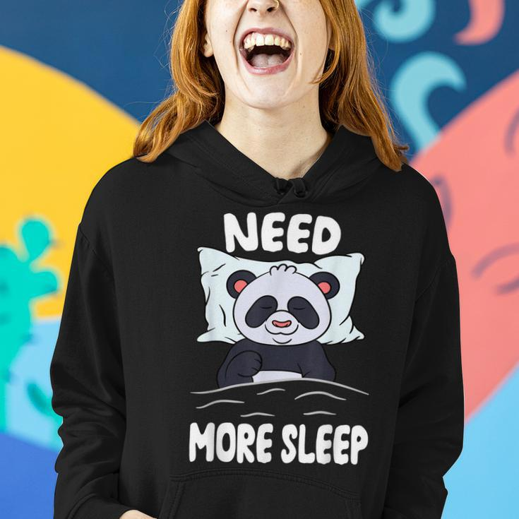 Sleeping Panda Bear Im So Tired Need More Sleep Women Hoodie Gifts for Her
