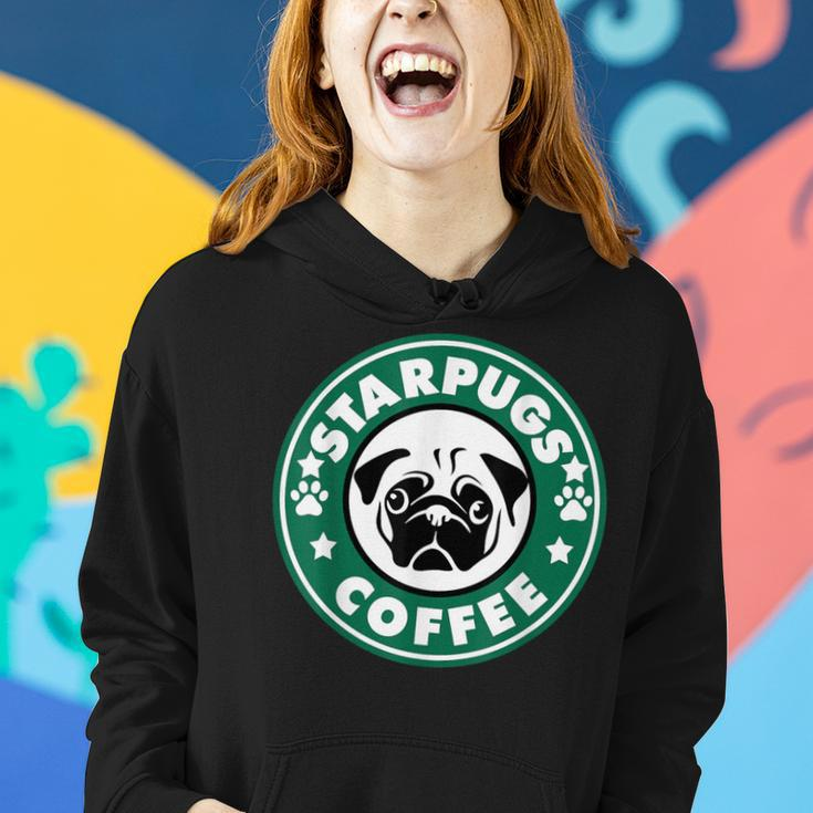 Starpugs Coffee Pug Dog Lover Women Hoodie Gifts for Her
