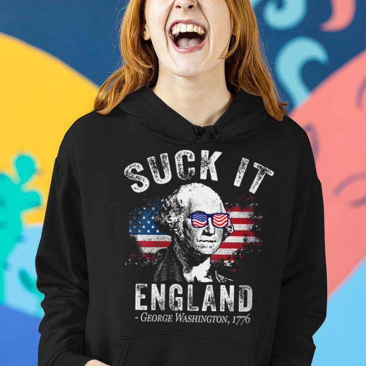 Suck It England Funny 4Th Of July George Washington 1776 Gift For Womens Women Hoodie Gifts for Her