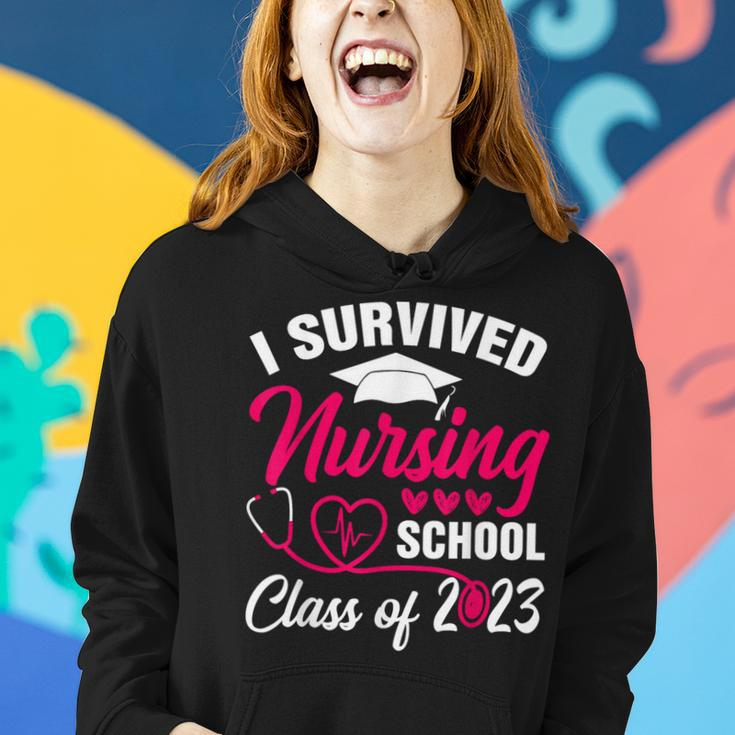 I Survived Nursing School Graduation Class Of 2023 Nurse Women Hoodie Gifts for Her