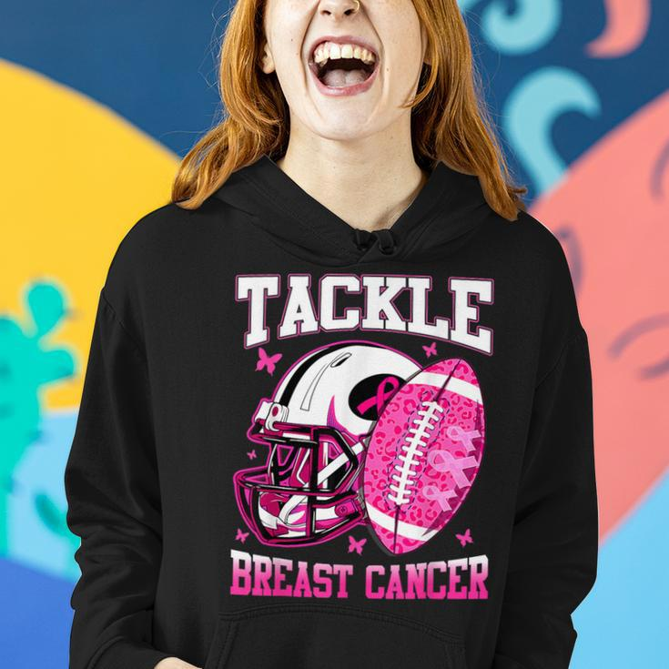 Tackle Breast Cancer Awareness 2023 Pink Ribbon Women Hoodie Gifts for Her