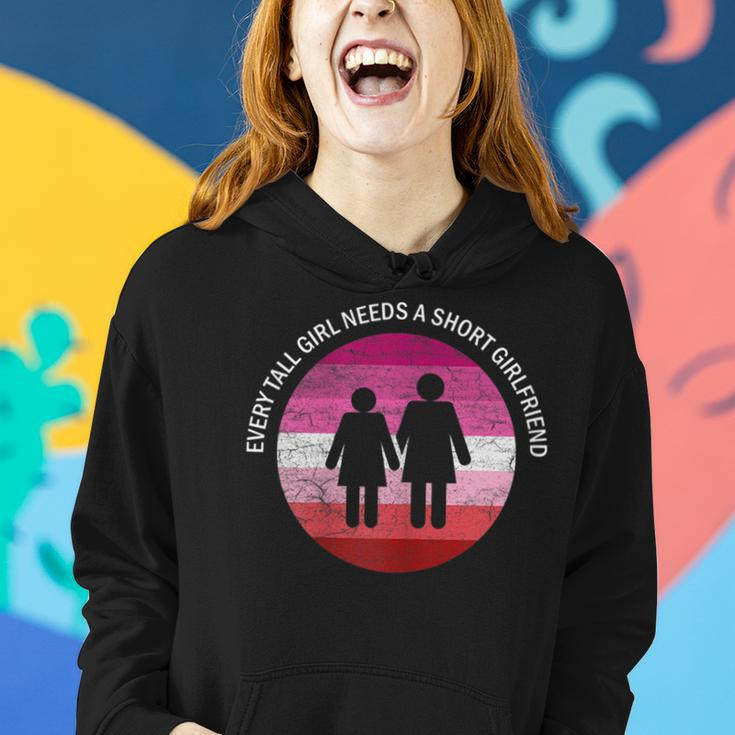 Tall And Short Girlfriend | Lgbt Pride | Gay Girl Lesbian Women Hoodie Gifts for Her