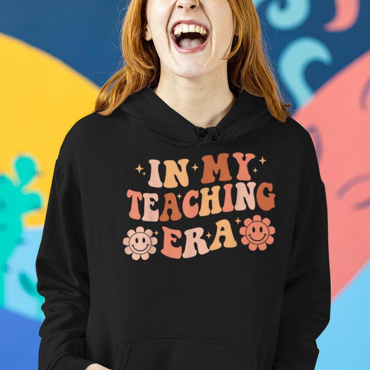 In My Teacher Era First Day Of School Back To School Groovy Women Hoodie Gifts for Her