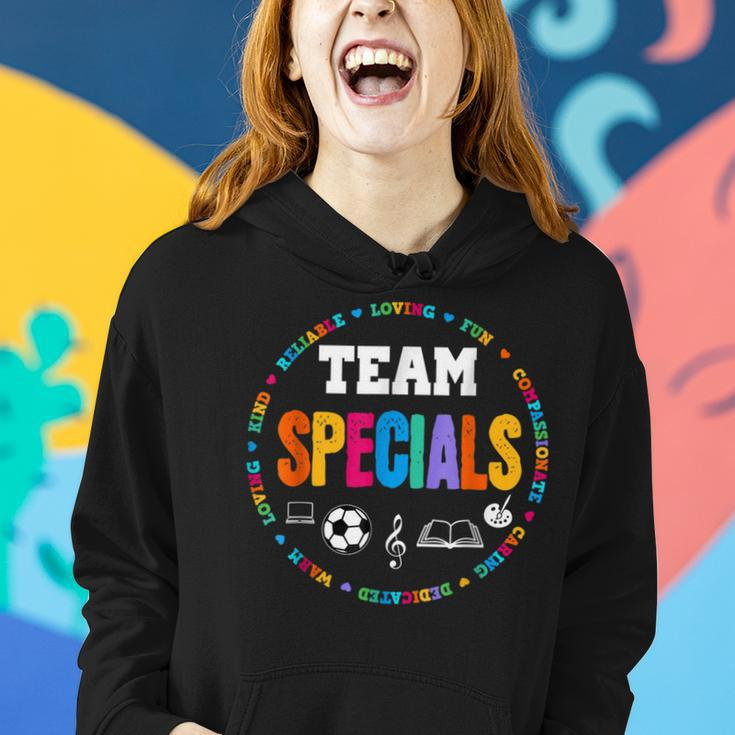 Team Specials Teacher Tribe Squad Back To Primary School Women Hoodie Gifts for Her