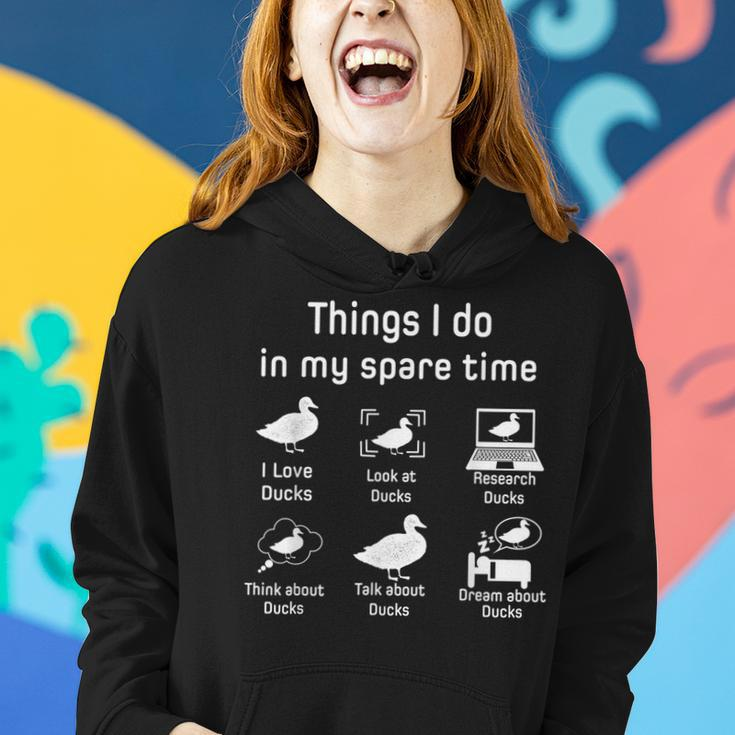 Things I Do In My Spare Time Ducks Love Cute Duck Mom Dad Gifts For Mom Funny Gifts Women Hoodie Gifts for Her