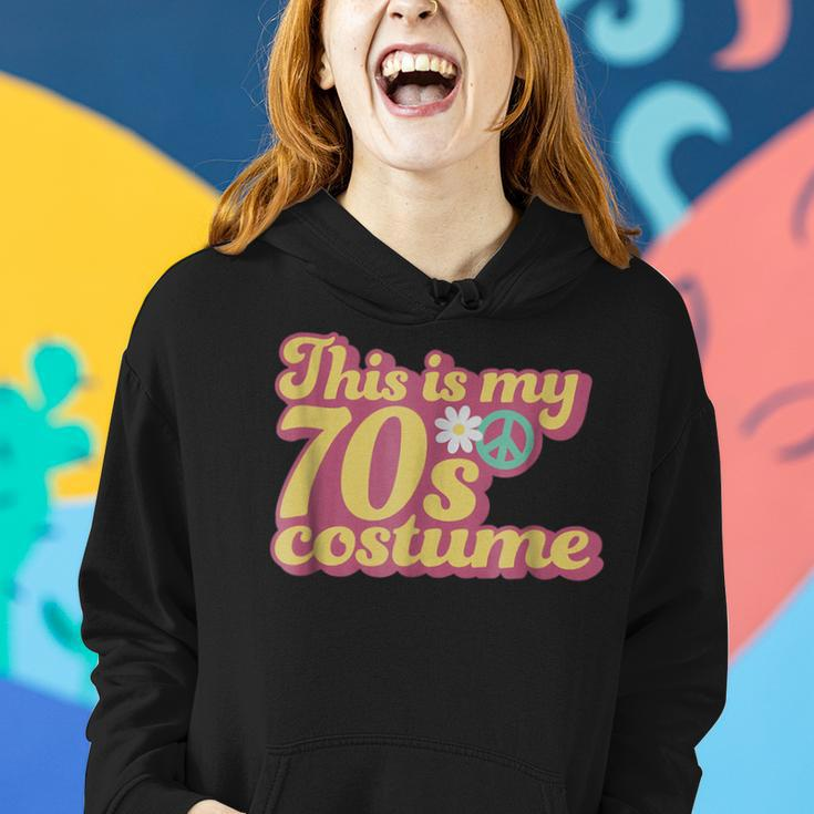 This Is My 70S Costume Flower Power Party Cute Idea 70S Vintage Designs Funny Gifts Women Hoodie Gifts for Her