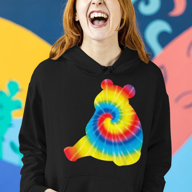 Tie Dye Giant Panda Rainbow Print Animal Hippie Peace Gift Women Hoodie Gifts for Her