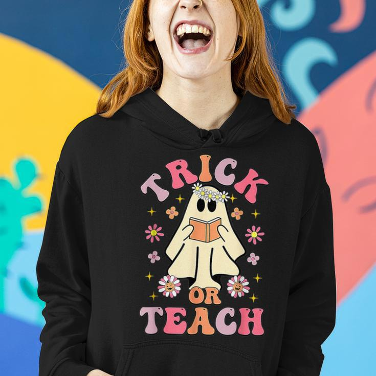 Trick Or Teach Teacher Happy Halloween Costume Women Hoodie Gifts for Her