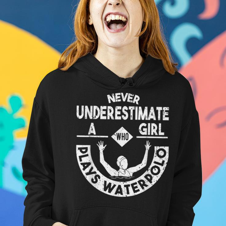 Never Underestimate A Girl Who Waterpolo Waterball Women Hoodie Gifts for Her