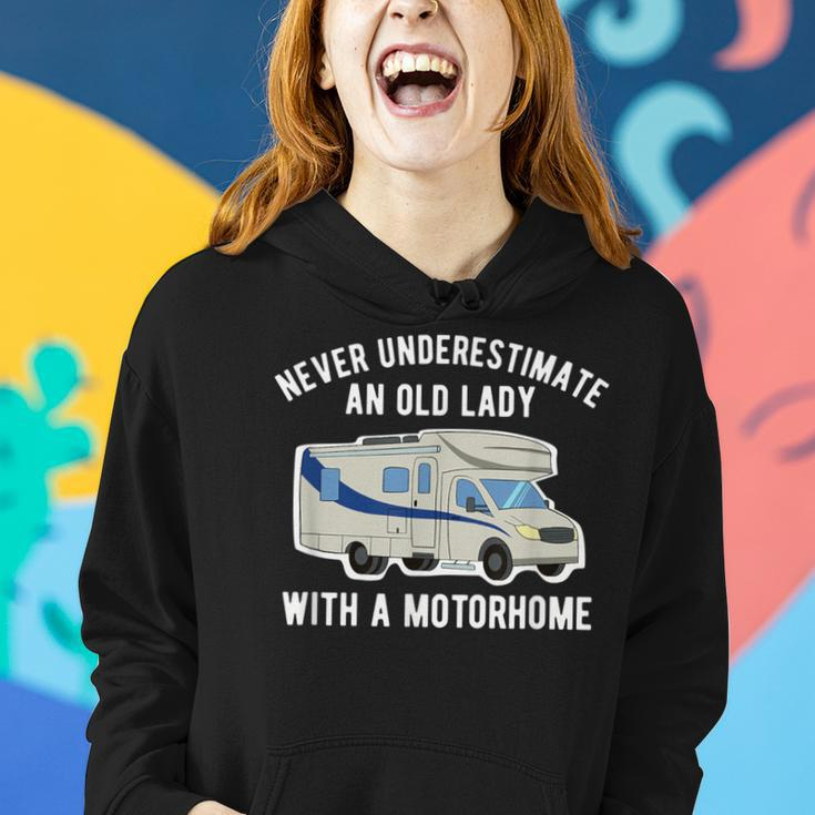 Never Underestimate An Old Lady With A Motorhome Women Hoodie Gifts for Her