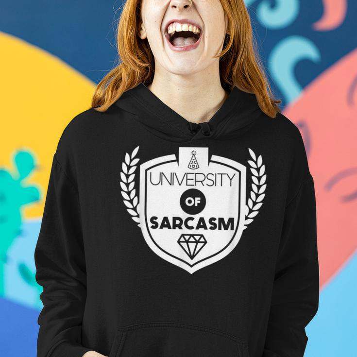 University Of Sarcasm Funny Sarcastic Student Women Hoodie Gifts for Her