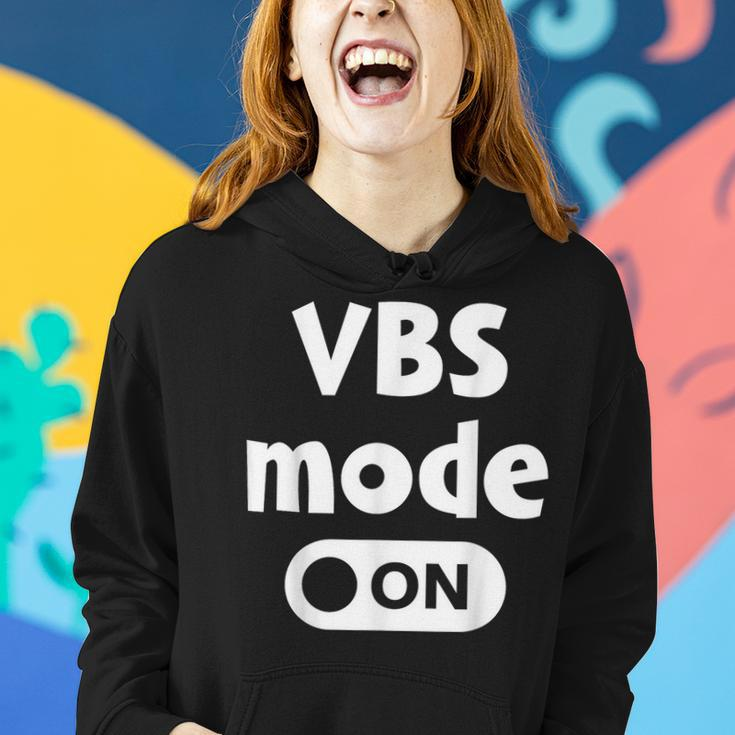 Vbs Mode On Tie Dye Vbs Vacation Bible School Christian Kid Vacation Funny Gifts Women Hoodie Gifts for Her