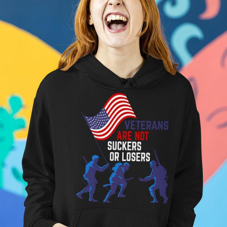 Veteran Vets Day Are Not Suckers Or Losers 64 Veterans Women Hoodie Gifts for Her