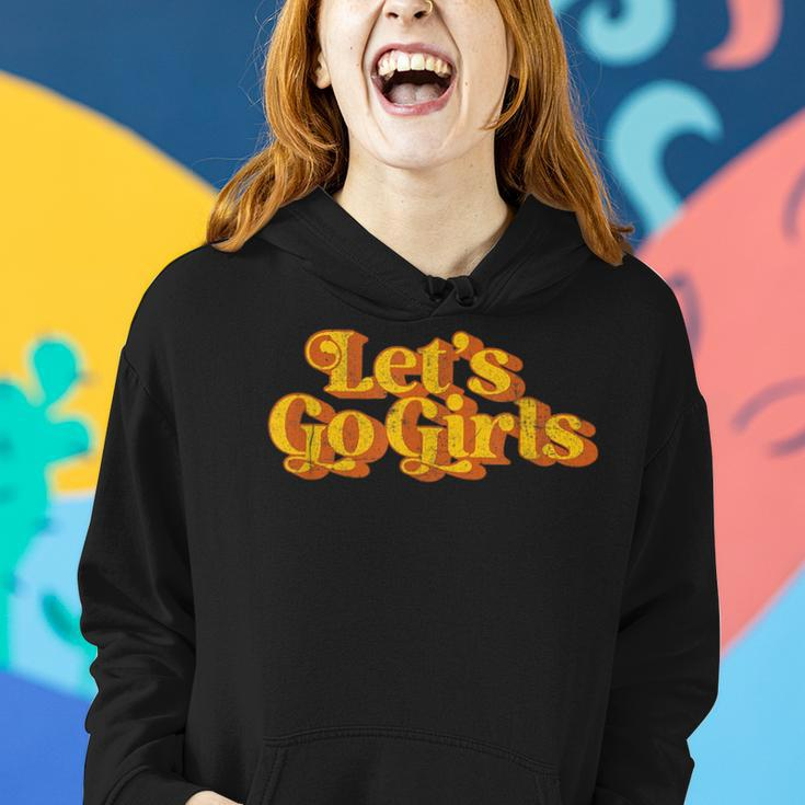 Vintage Lets Go Girls Funny Country Music Retro 70S Women Hoodie Gifts for Her