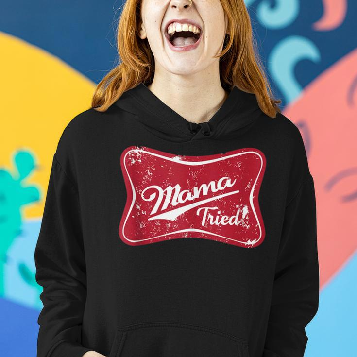Vintage Mama Tried Retro Country Outlaw Music Western Women Hoodie Gifts for Her