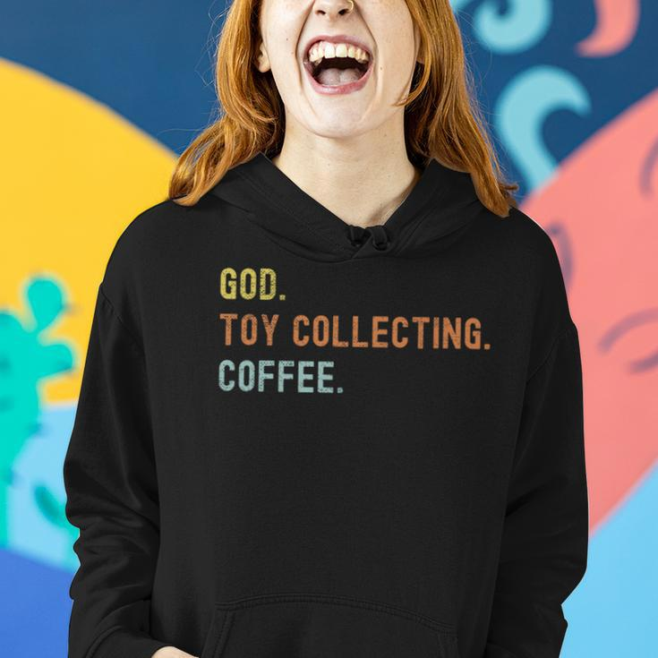 Vintages Toy Collecting And Coffee Distressed Women Hoodie Gifts for Her