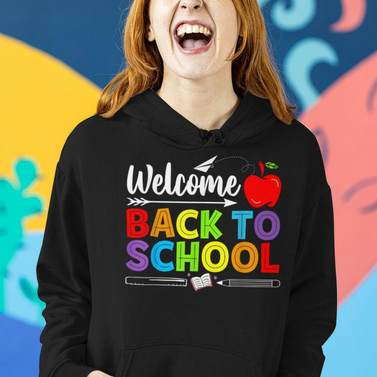 Welcome Back To School Teacher Love Women Hoodie Gifts for Her