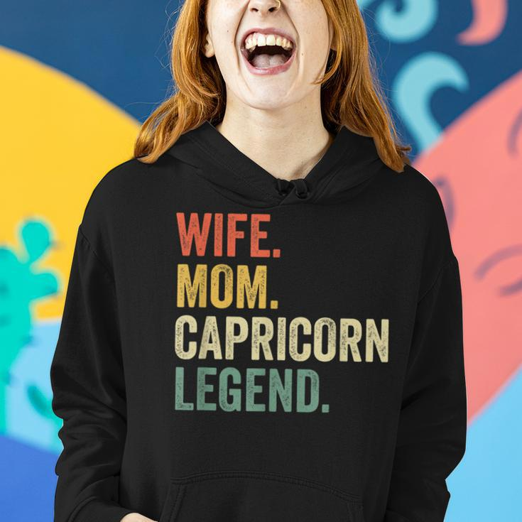 Wife Mom Capricorn Legend Zodiac Astrology Mother Women Hoodie Gifts for Her
