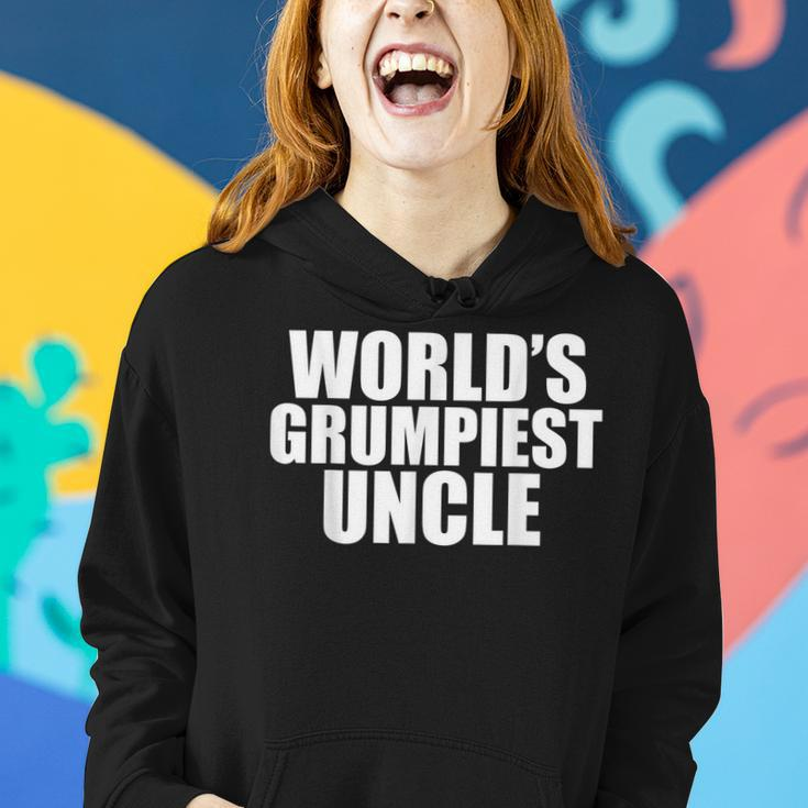 Worlds Grumpiest Uncle Funny Grumpy Sarcastic Moody Uncles Women Hoodie Gifts for Her