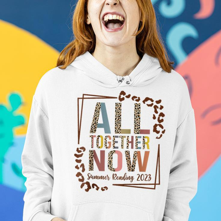 All Together Now Summer 2023 Reading Teacher Boho Leopard Women Hoodie Gifts for Her