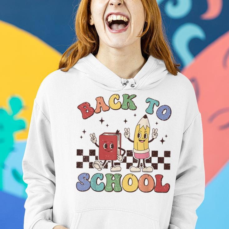 Back To School Teachers Boys Girls Happy First Day Of School Women Hoodie Gifts for Her