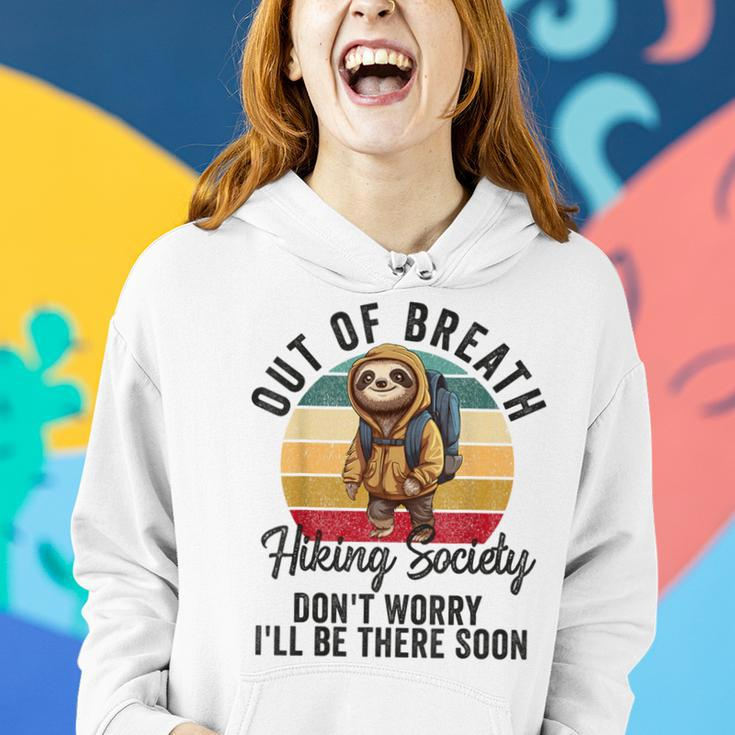 Out Of Breath Hiking Society For Hiker Nature Love Women Hoodie Gifts for Her