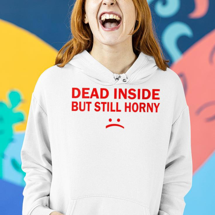 Couples Xmas Husband And Wife Dead Inside But Still Horny Women Hoodie Gifts for Her