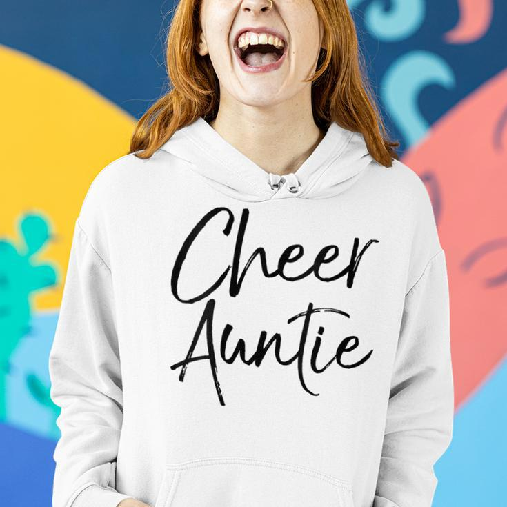 Cute Cheerleader Aunt For Cheerleader Aunt Cheer Auntie Women Hoodie Gifts for Her