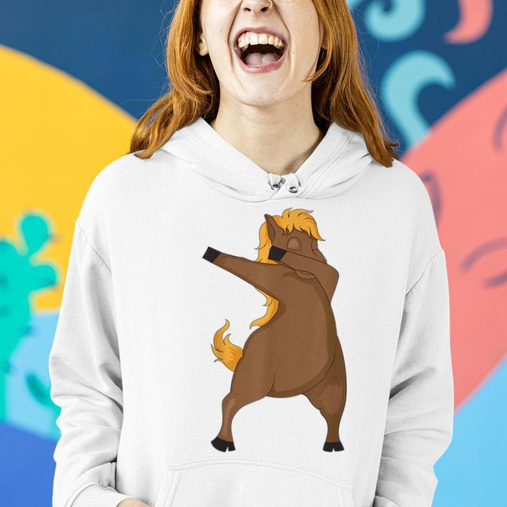 Cute Horse In Dab Dance A Gift For Boys And Girls Women Hoodie Gifts for Her
