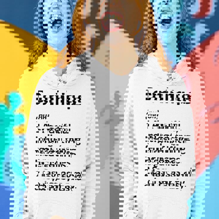 Dominique Definition Personalized Name Funny Christmas Gift Definition Funny Gifts Women Hoodie Gifts for Her