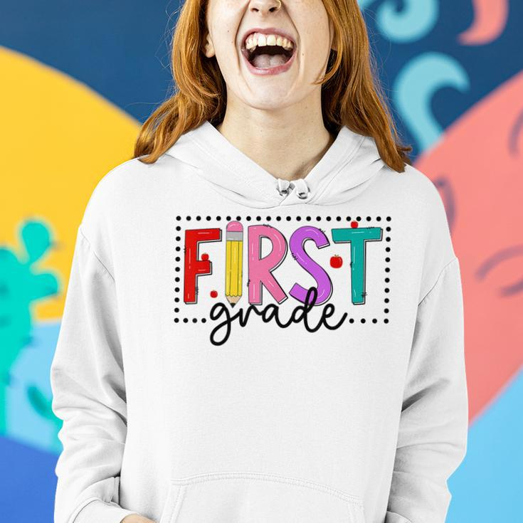 First Grade First Day Of School 1St Grade Team Boys Girls Women Hoodie Gifts for Her