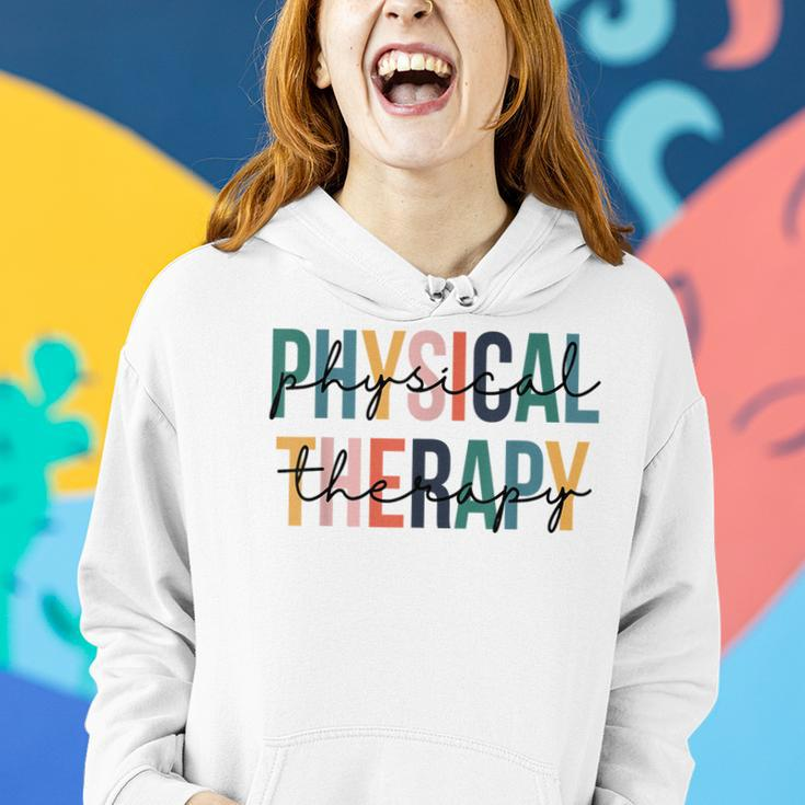 Funny Back To School Retro Physical Therapy Teacher Student Women Hoodie Gifts for Her
