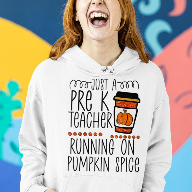 Halloween Fall Pumpkin Spice Preschool Teacher Prek Preschool Teacher Women Hoodie Gifts for Her