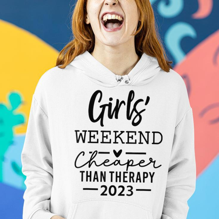 Girls Weekend Cheapers Than Therapy 2023 Sisters Trip 2023 Women Hoodie Gifts for Her