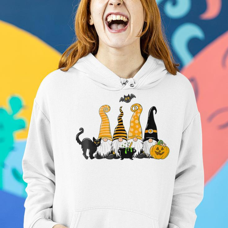 Halloween Gnomes Cute Autumn Pumpkin Fall Holiday Girl Women Hoodie Gifts for Her
