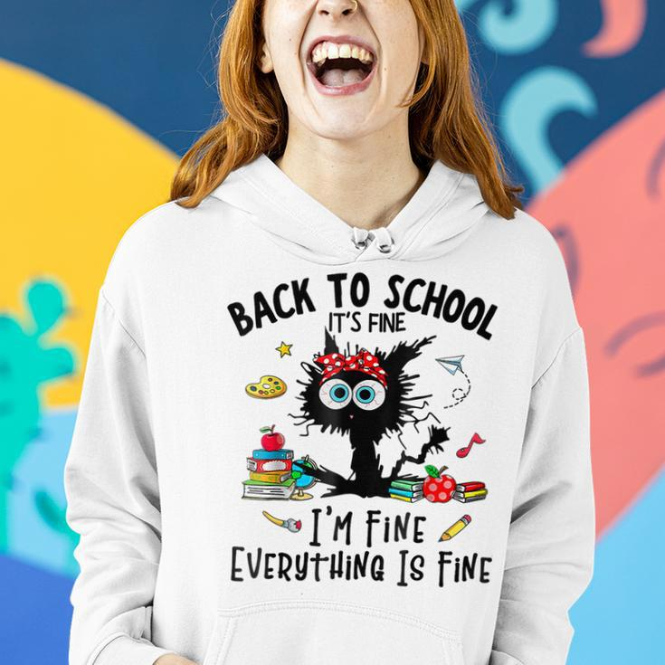 Happy First Day Of School Teacher Funny Back To School Girls Women Hoodie Gifts for Her