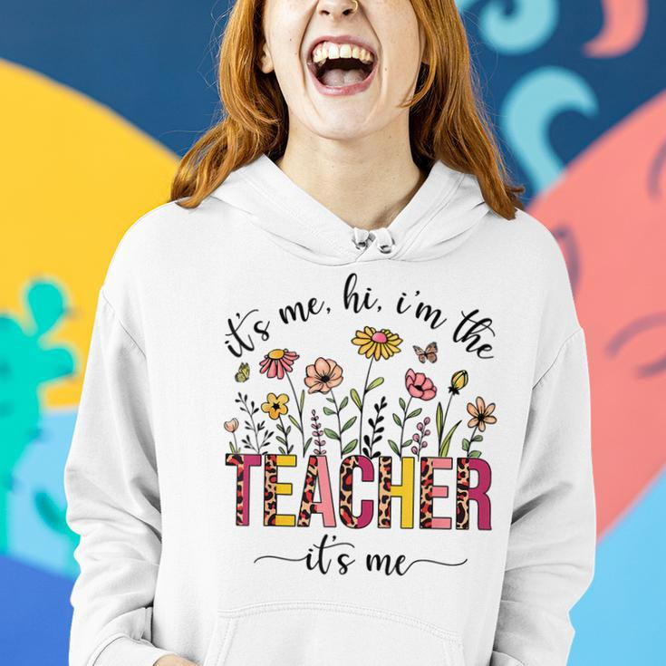 Its Me Hi Im The Teacher Its Me Back To School Retro Women Hoodie Gifts for Her