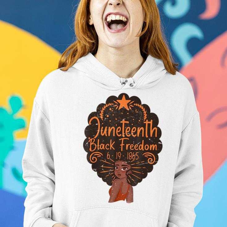 Junenth Celebrations Through Glasses Of Bold Black Women Women Hoodie Gifts for Her