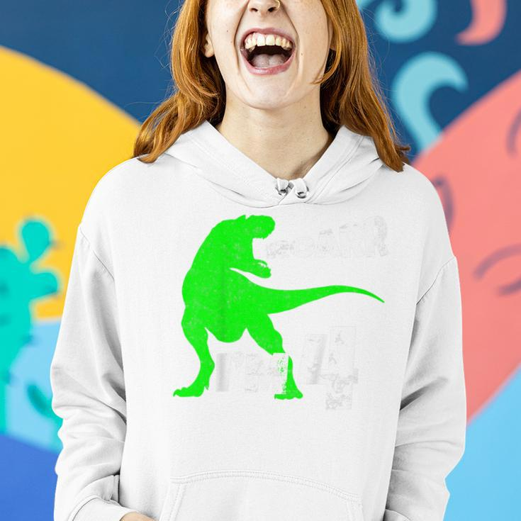 Kids 4Th Birthday Boy Roar Im Four Dinosaur Party Dinosaur Funny Gifts Women Hoodie Gifts for Her