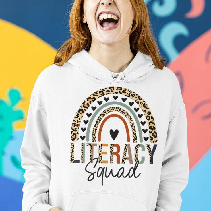 Literacy Squad Team Back To School Literacy Teacher Women Hoodie Gifts for Her