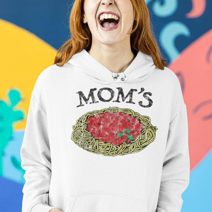 Moms Spaghetti Funny Italian Graphic Print Women Hoodie Gifts for Her