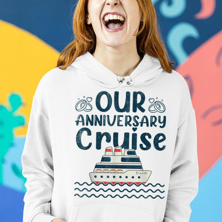 Our Anniversary Cruise Trip Wedding Husband Wife Couple Women Hoodie Gifts for Her
