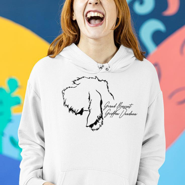 Proud Grand Basset Griffon Vendeen Profile Dog Mom Dog Women Hoodie Gifts for Her