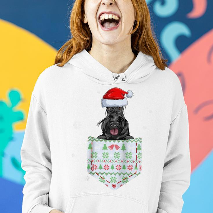 Scottish Terrier In Your Pocket Ugly Christmas Sweater Women Hoodie Gifts for Her