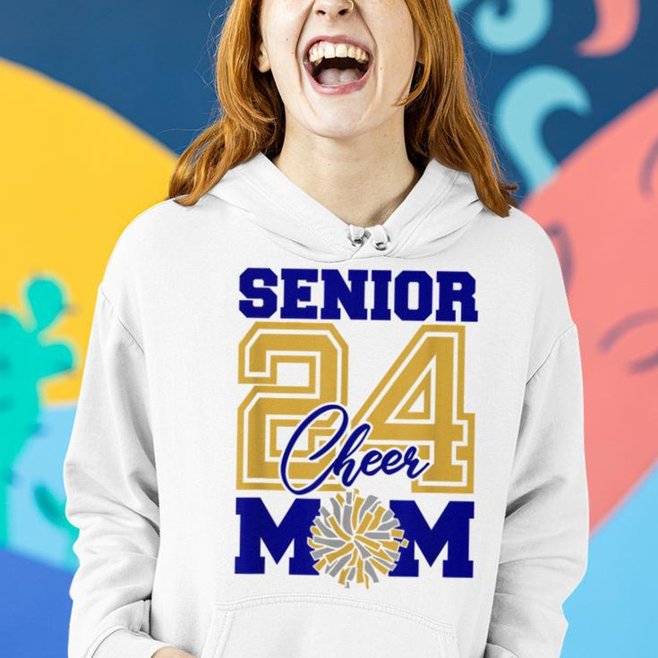 Senior Cheer Mom 2024 Cheerleader Parent Class Of 2024 Women Hoodie Gifts for Her