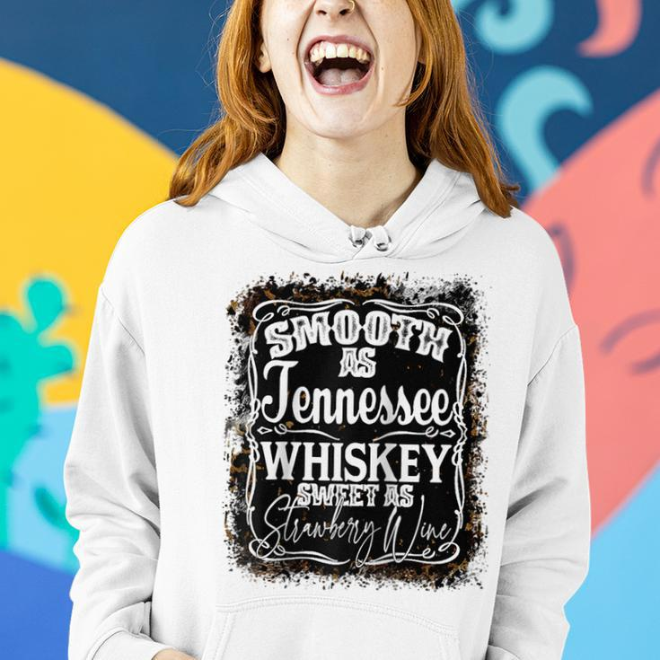 Smooth As Whiskey Sweet As Strawberry Wine Western Country Wine Funny Gifts Women Hoodie Gifts for Her