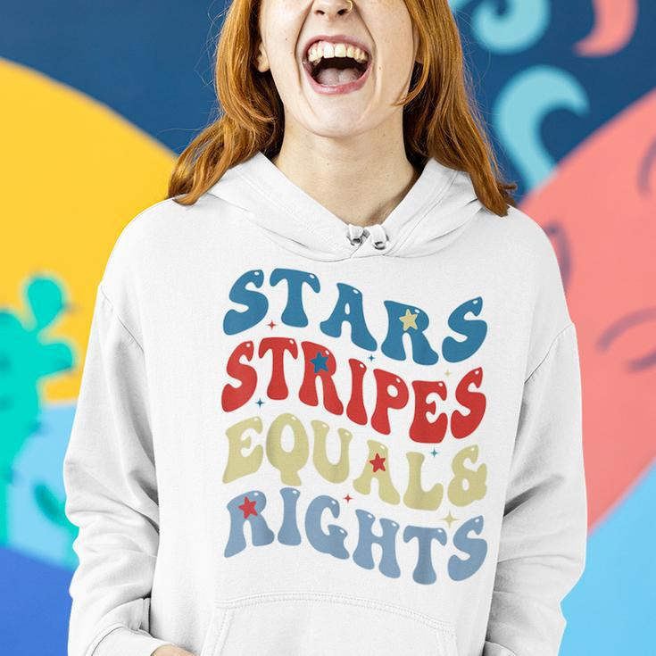 Stars Stripes And Equal Rights 4Th Of July Womens RightsEqual Rights Funny Gifts Women Hoodie Gifts for Her