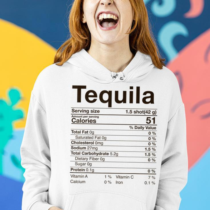 Tequila Nutrition Facts Thanksgiving Gift Drinking Costume Women Hoodie Gifts for Her